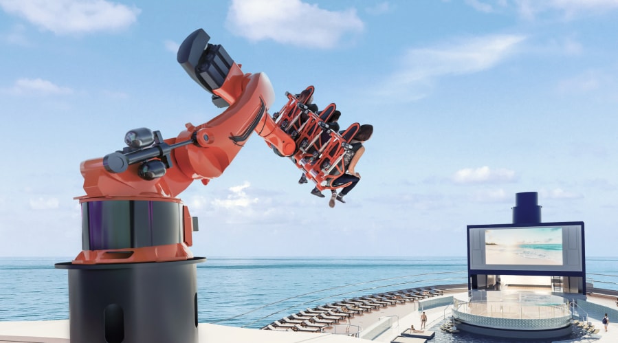 Robotron thrill ride onboard MSC Seascape Robotron thrill ride onboard MSC Seascape